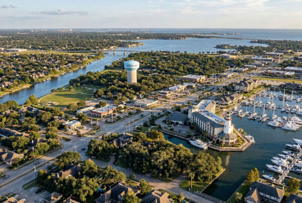 Gemini AI rendered image of League City Texas